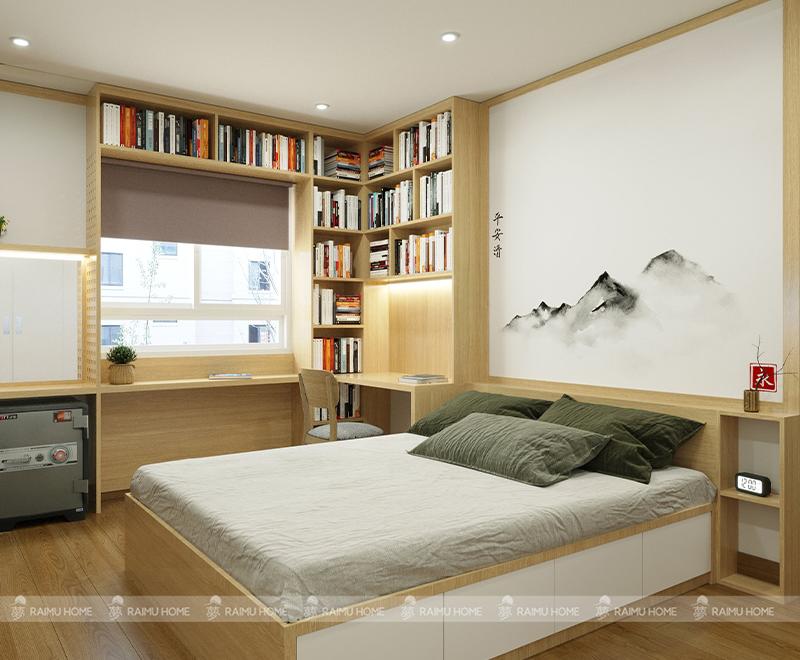 thiết kế phòng ngủ cho người thích đọc sách
